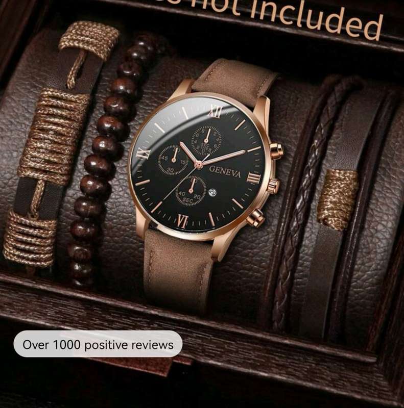 Wow amazing luxurious 4pc Quartz Watch set
