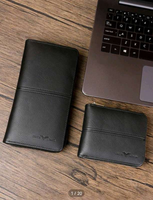 Wow amazing luxurious Men's leather Hovis 2piece wallet set