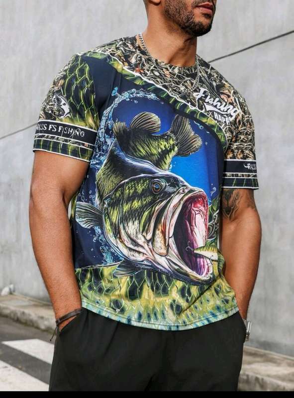 Wow amazing luxurious Men's Manfinity LEGND Men's 3d fishing printed T shirts