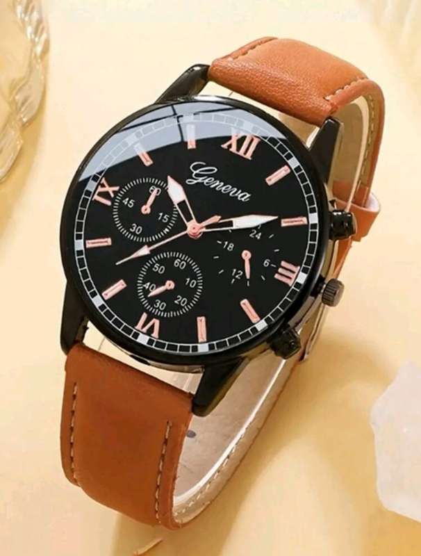 4pcs men's luxurious Quartz Watch set