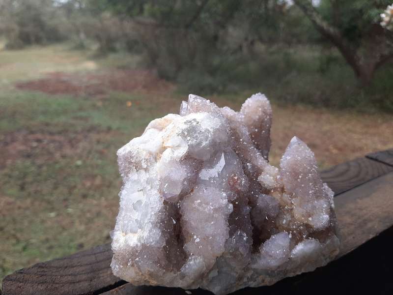 LIGHT PURPLE SPIRIT QUARTZ CLUSTER  1.305kg