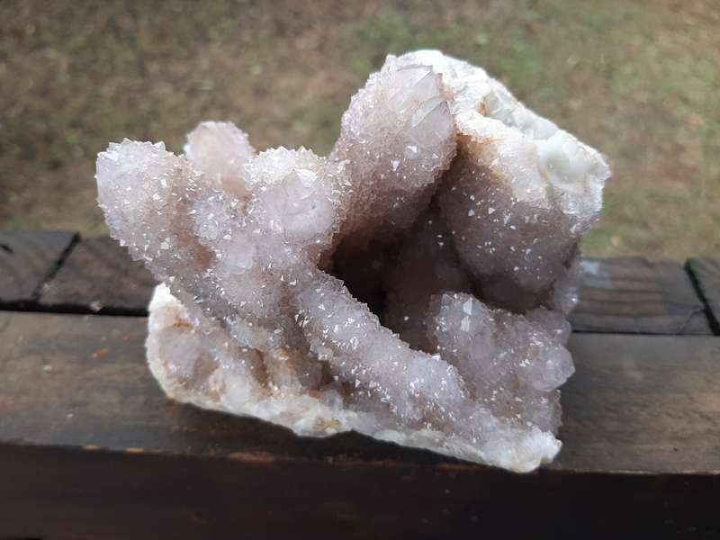 LIGHT PURPLE SPIRIT QUARTZ CLUSTER  1.305kg