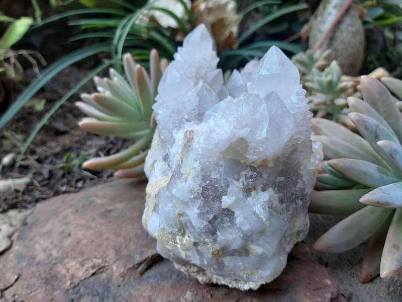 WHITE SPIRIT QUARTZ CLUSTER  1.00kg