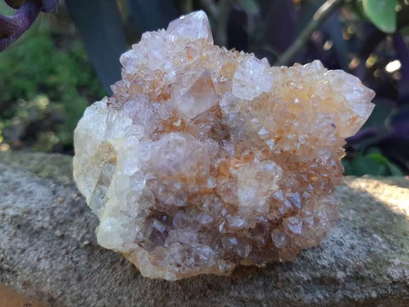 PURPLE WITH ORANGE SPIRIT QUARTZ  0.170 grams