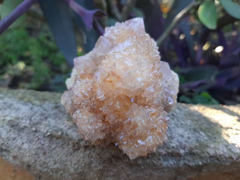 PURPLE WITH ORANGE SPIRIT QUARTZ  0.170 grams