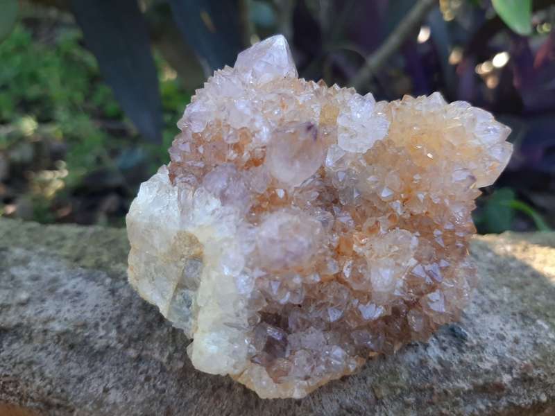 PURPLE WITH ORANGE SPIRIT QUARTZ  0.170 grams