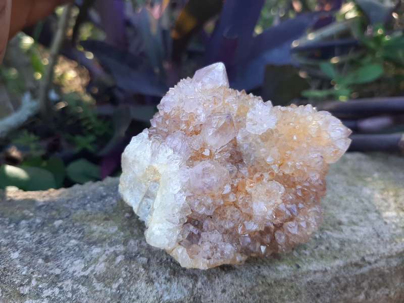 PURPLE WITH ORANGE SPIRIT QUARTZ  0.170 grams