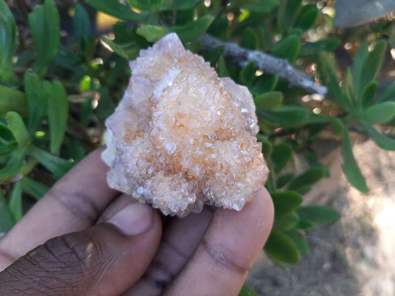 PURPLE WITH ORANGE SPIRIT QUARTZ  0.170 grams
