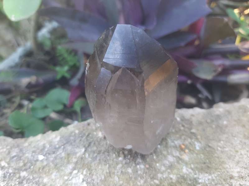 SMOKEY QUARTZ CRYSTAL  0.130 grams