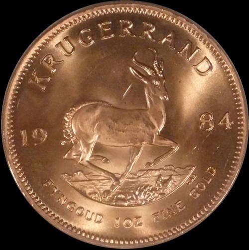 1984 1 Oz Kruger Coin in pristine condition in original Red SA Mint Case - No reserve!
