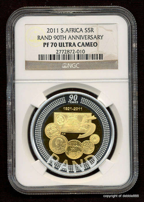 THE PERFECT SARB 90th ANNIVERSARY CROWN !!!!! PF70 Ultra Cameo !!!!! Sterling Silver + Gold-Plating