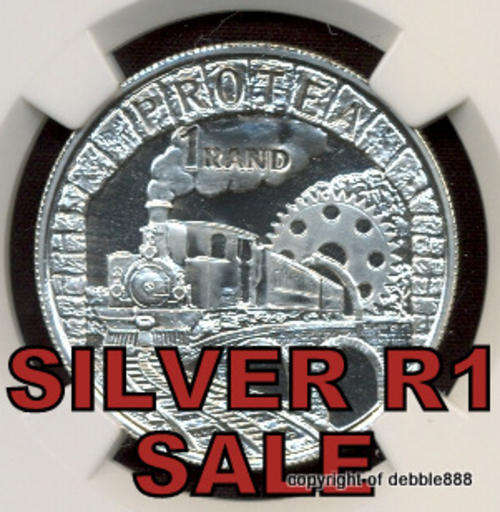 SILVER 1 RAND SALE !!! 1995 Railway Centenary -MS 65- !!! Only 3,515 minted !!!