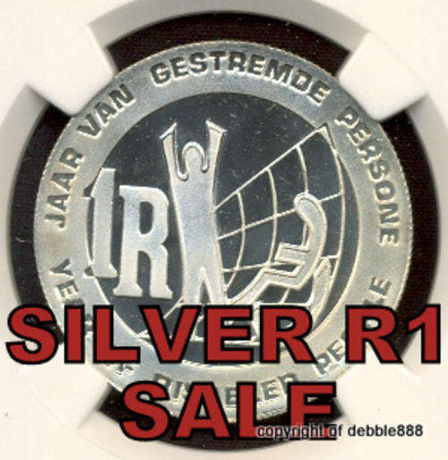 SILVER 1 RAND SALE !!! ***1986-Year Of Disabled People- PF67 UC!!! 2ND FINEST GRADE !!!