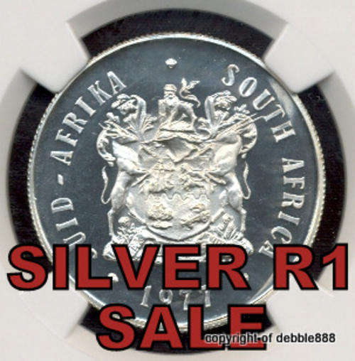 SILVER 1 RAND SALE !!!!! ***1977 - PF67 UC !!! 3RD FINEST !!! ONLY 4 BETTER !!!