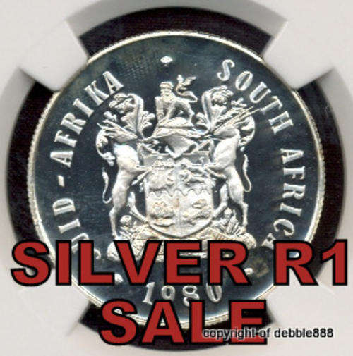 SILVER 1 RAND ***1980 - PF 66 Ultra Cameo !!! HIGH GRADE !!!