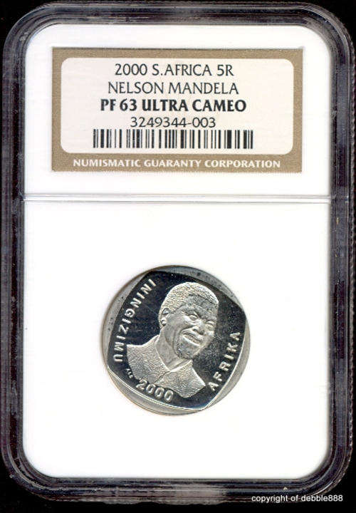 ***** RARE !!!!! PF63 Ultra Cameo * Mandela 2000 coin ***** NGC graded *** !!!