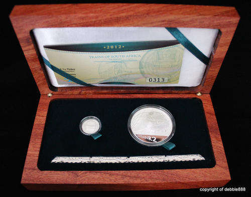 2012 THE GAUTRAIN - Trains of South Africa - Combination Set - Crown & Tickey - Limited Edition