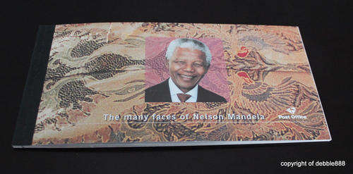 "The Many Faces of Nelson Mandela" - SOUVENIR STAMP & POSTCARD BOOKLET - Series No.8