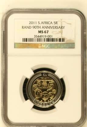 2011 *** RAND 90TH ANNIVERSARY *** HIGH GRADE MS67