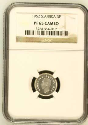 PROOF SALE *** 1952 *** 3P *** PF65 CAMEO