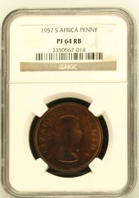 1957 *** 1P ***   PF64RB ** Complete your collection, R1 start