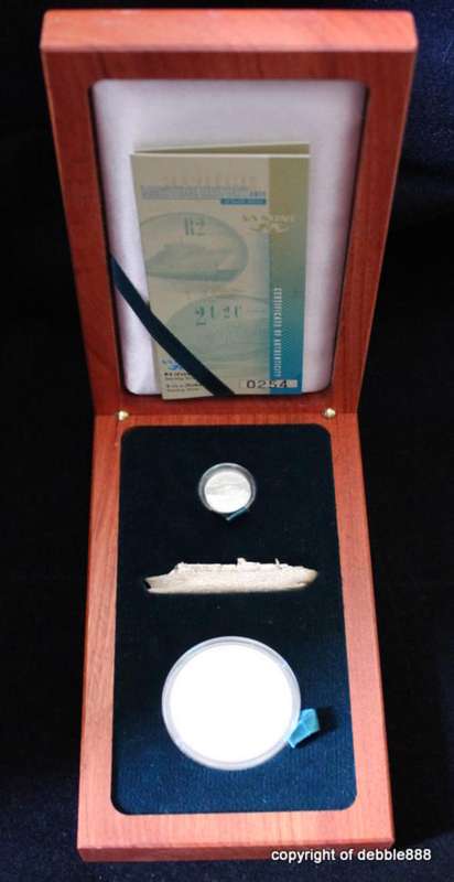 2011 Maritime History of SA (QUEEN MARY 2) - Tickey & Crown Silver Coin Series