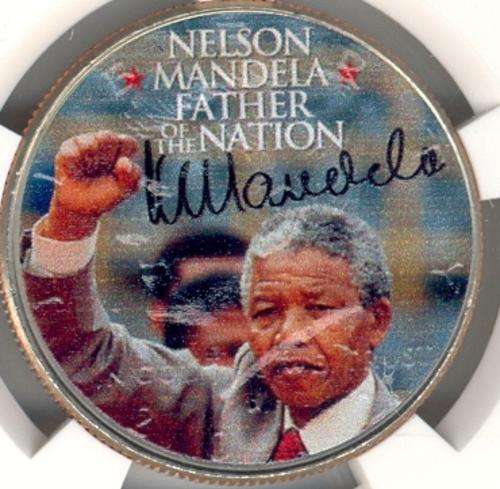 2012 *** USA Half Dollar *** MS64 *** 2 x Mandela Decal - Obverse Fantasy coin - bid per coin