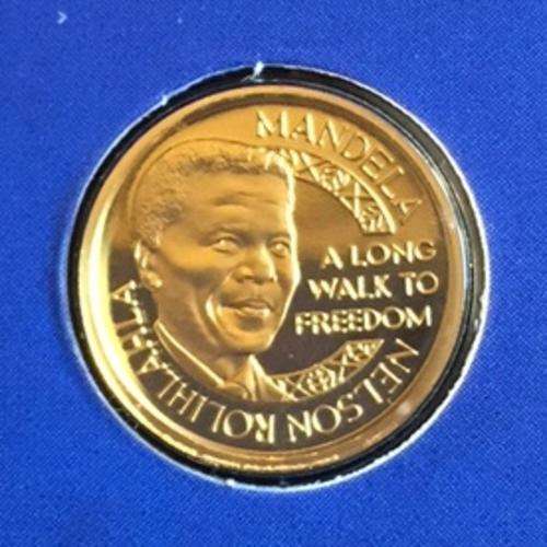 1993 Mandela Nobel GOLD 10th oz - Mint of Norway; in original folder *** 3 available - bid per coin