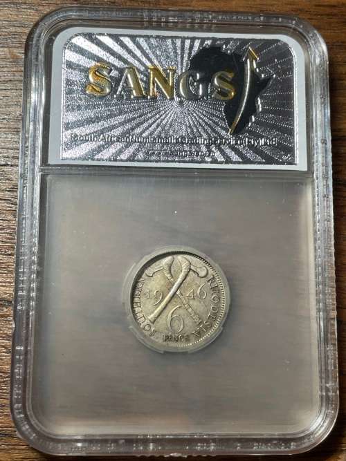 1946 South Rhodesian 6p MS62
