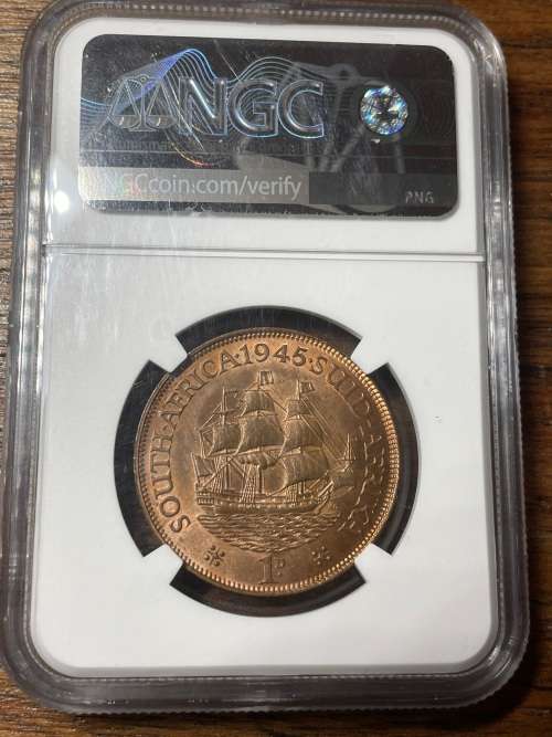1945 Penny NGC MS64RB  brilliant unc
