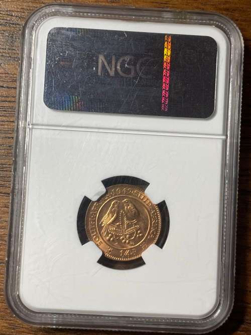 1942 1/4 NGC graded MS64RD brilliant incirculated