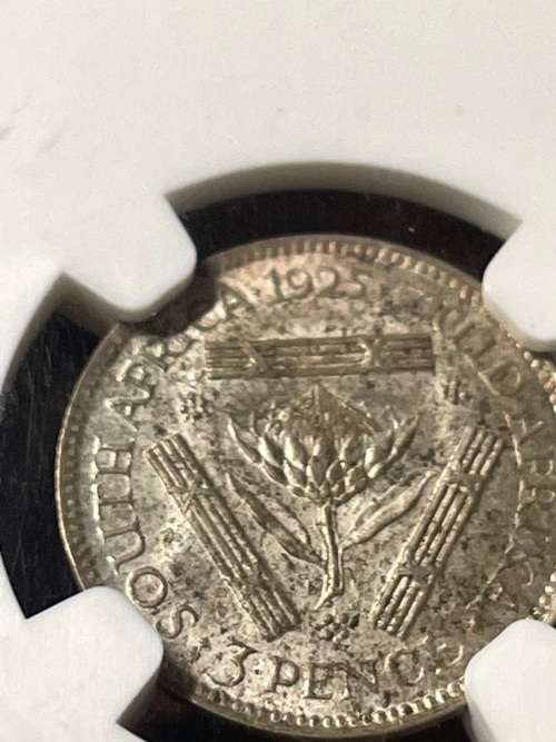 1925 3P flower reverse MS63 Hills Collection