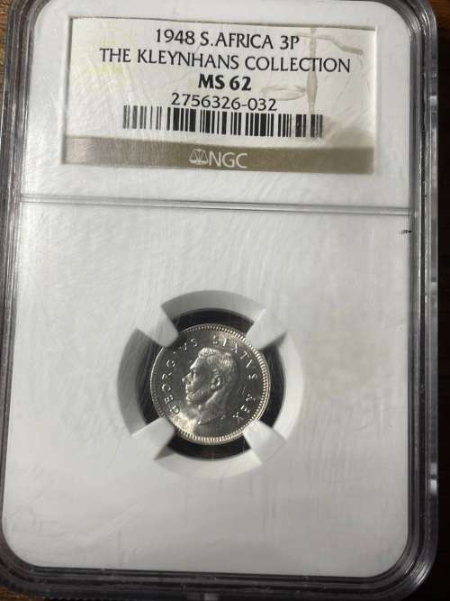 1948 3P Kleynhans collection MS62