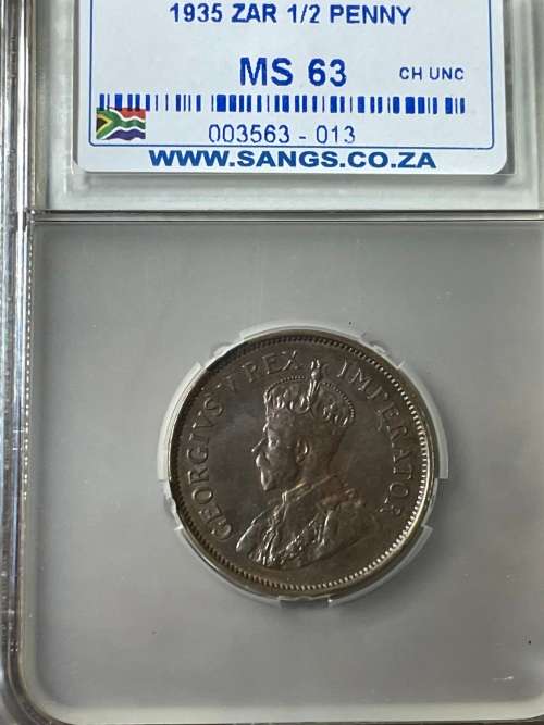 1935 1/2 Penny MS63