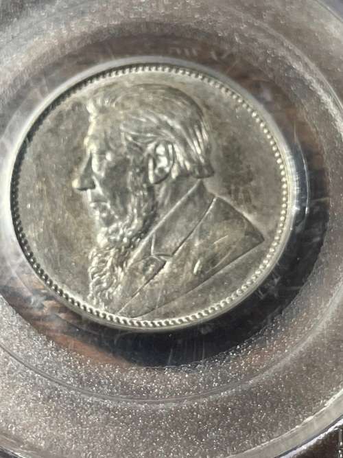 1895 shilling PCGS graded AU53