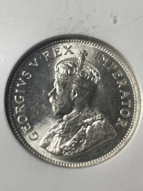 1923 1 shilling  Bakewell collection MS62 NGC graded  uncirculated