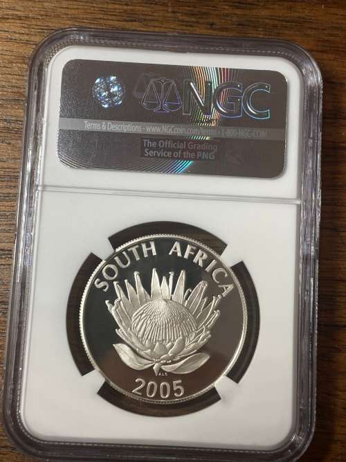 2005 Silver R1 Luthuli NGC PF70