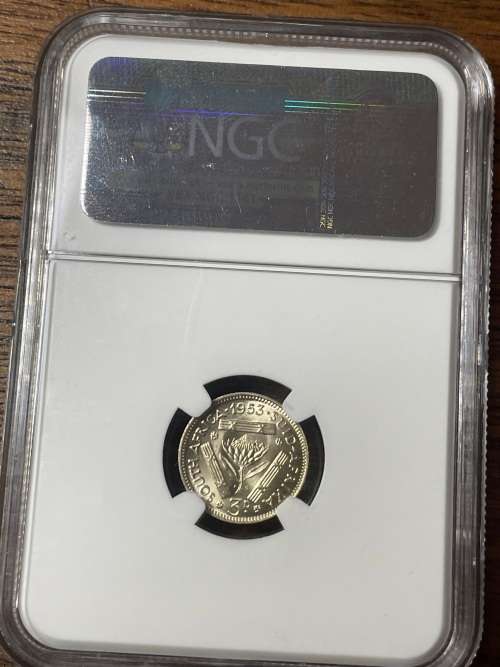 1953 3P NGC graded Ms64 amazing coin brilliant unc