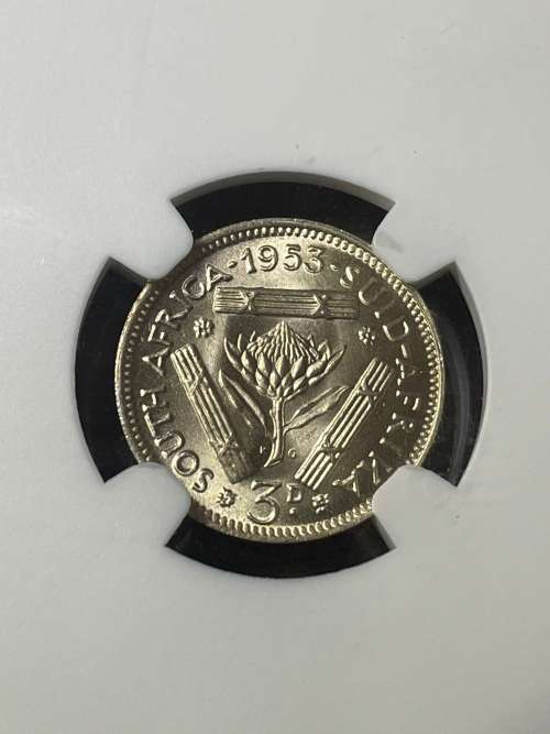 1953 3P NGC graded Ms64 amazing coin brilliant unc