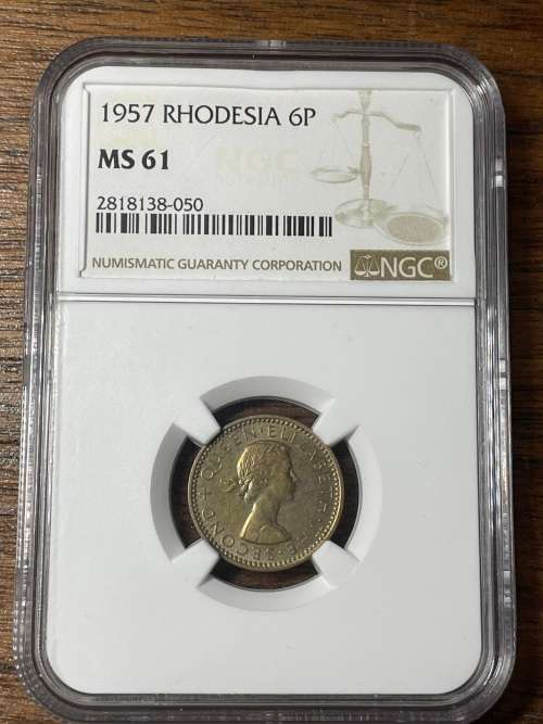 1957 Rhodesia 6P