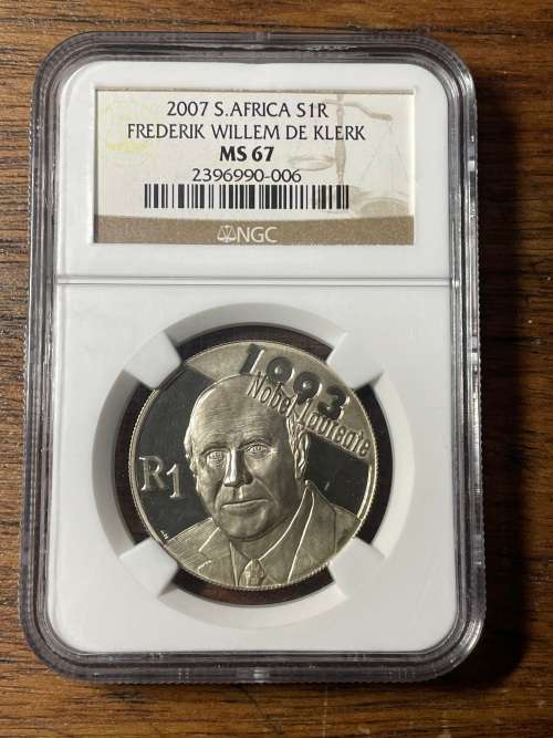 2007 de Klerk Ms67 - scarcer than the proof