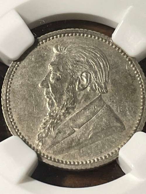 1893 Zar 6P ngc garded AU55