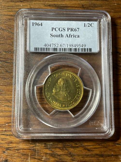1964 1/2c magnificent PCGS PF67