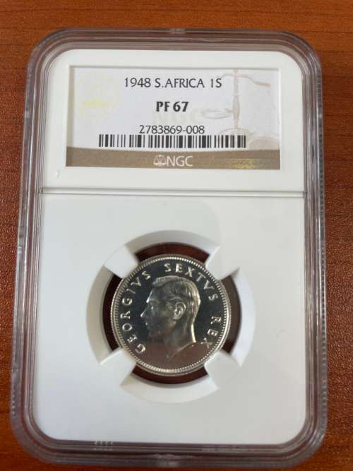 1948 2 Shilling PROOF 67 HIGHEST GRADE
