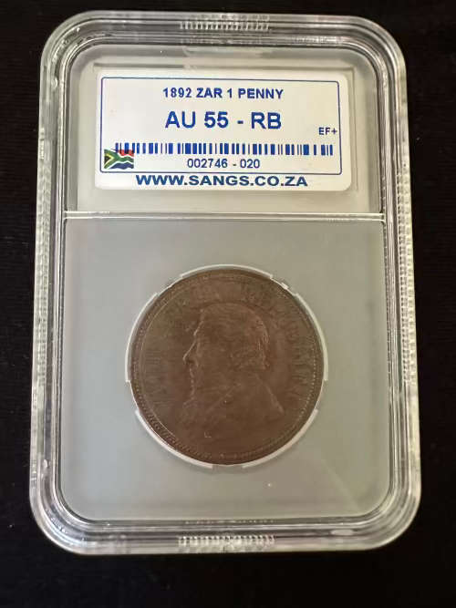 1892 SANGS graded AU55 *** Penny
