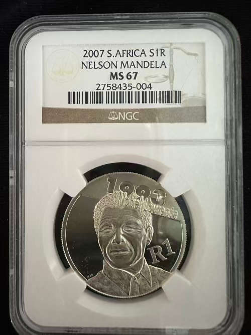 2007 Mandela MS67 * unc mintage low * top grade