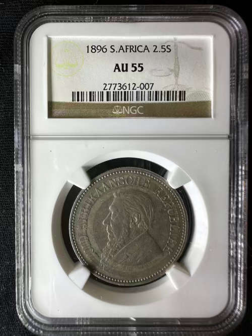 1896 * 2.5S * NGC graded AU55 * highly collectable