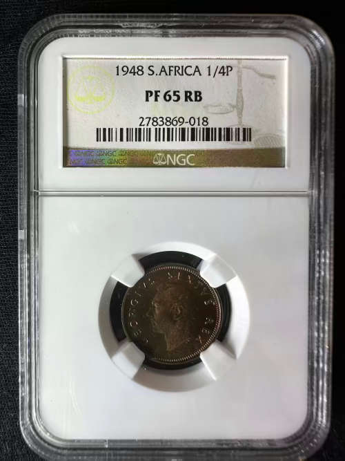 1948 * 1/4P * NGC graded PF65RB * mintage of 1120