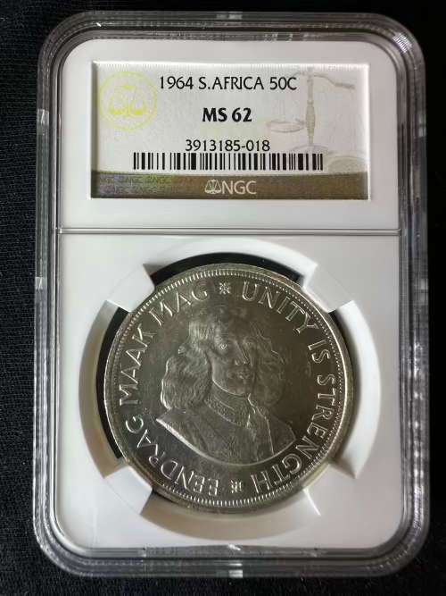 1964 * crown sized 50C * graded by NGC * MS62