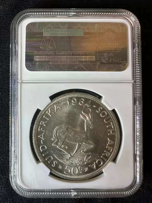 1964 * crown sized 50C * graded by NGC * MS62